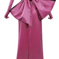 Marilyn Halloween Costume Pink and Black Dress with accessories - Thumbnail 2