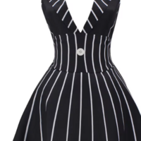 Halloween Sexy Jack Skellington Dress Costume  - Thumbnail 7