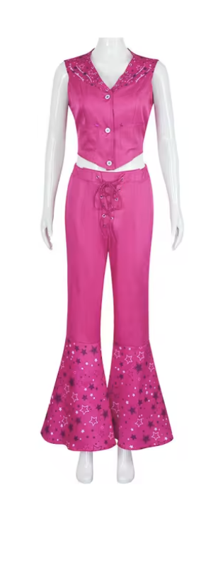 Doll  Western Halloween Costume Pink