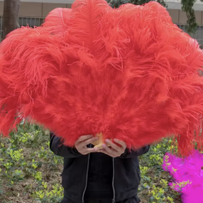 Burlesque feather fan halloween prop costume