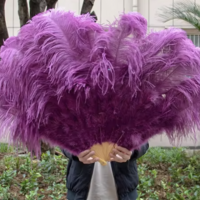 Burlesque Feather Fan Halloween prop Costume - Thumbnail 1