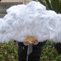 Burlesque Feather Fan Halloween prop Costume - Thumbnail 2