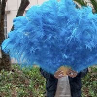 Burlesque Feather Fan Halloween prop Costume - Thumbnail 3