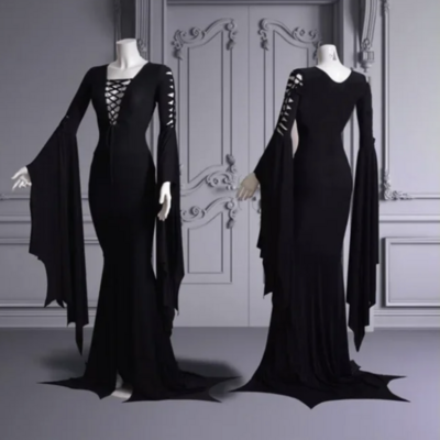 Mistress Long Gothic Dress Costume 