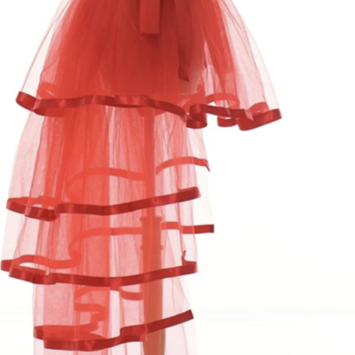 Burlesque tulle skirt  tie waist costume