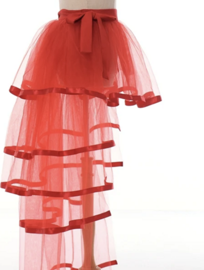 Burlesque Tulle skirt  tie Waist costume