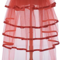 Burlesque Tulle skirt  tie Waist costume - Thumbnail 6