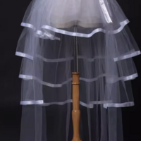 Burlesque Tulle skirt  tie Waist costume - Thumbnail 8