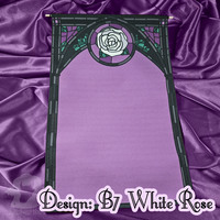 Rose Stained Glass Pin Banner - Multiple Colorways - Thumbnail 6