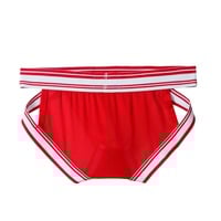 3PK Sexy men's underwear lingerie mesh holes quick-dry cut-out briefs underpants Red JM388 - Thumbnail 4