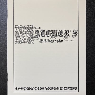 The watcher's bibliography