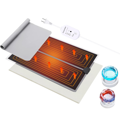 Resin heating mat with smart timer setting resin curing machine silicone mat resin dryer 4 gear temperature adjustment for resin mold silicone mold ep