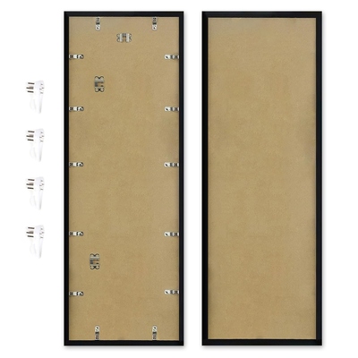 2 packs 36.8x12.4in picture wall frames display panoramic photo frame gallery poster frames with clear plexiglass mdf backboard for family photos wedd