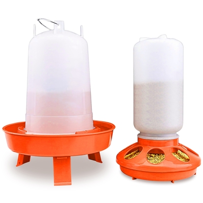 Chicken feeder waterer set 1.5l hanging chick waterer 2.2lbs height adjustable chicken feeder poultry feed container kit for chick hen goose duck quai