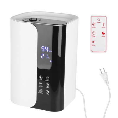 5L/1.32Gal Humidifiers Top Fill Cool Mist Humidifier with Essential Oils Diffuser Filter 360 Rotatable Outlet Nozzle 1-8 Hours Timer 1-3 Level Mist 4