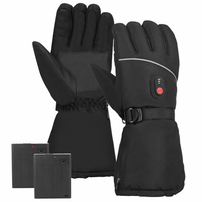 Electric heated gloves battery powered usb touchscreen thermal gloves windproof winter hands warmer unisex for outdoor motorcycle cycling skiing skati