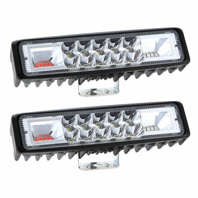 6" led light bar 160w 5000lm offroad driving spot lights work light pods ip67 waterproof fog light spot flood beam for jeep trailer truck bus boat  2p