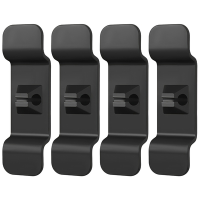 4pcs cord organizers self-adhesive appliances cord holder cable storage keeper wrapper winder for coffee machines blenders air fryers toasters-black