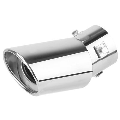 Car rear exhaust pipe tail muffler tip stainless steel tail muffler universal exhaust tail pipe fit for most car such as byd f3 f5 nissan chevrolet