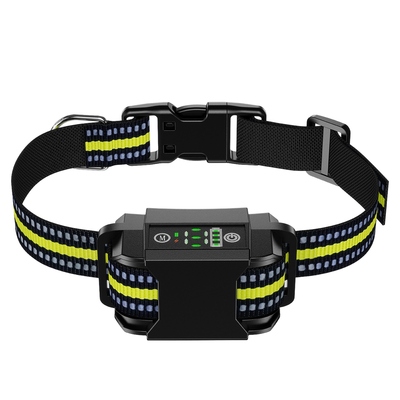Dog bark collar rechargeable waterproof beep vibration static stimulation bark stopper automatic identification collar with 6 intensity dual modes