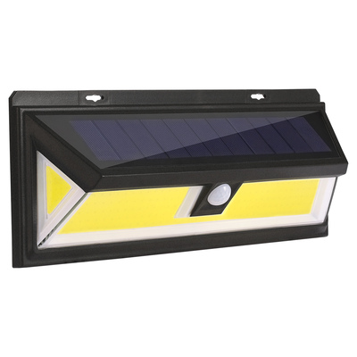 Solar lights 180 leds solar wall light outdoor motion sensor lamp ip65 waterproof 120? sensing 270?wide lighting angle for garage garden pathway