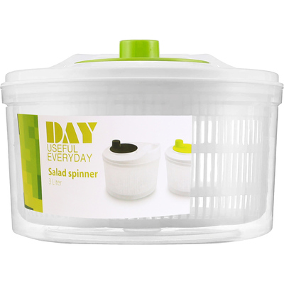 3l/0.8gal salad spinner fruit vegetable washer lettuce drainer hand cranking vegetable dryer with lid for home kitchen fruit vegetable washing