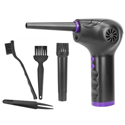 Electric cordless air duster blower compressed air duster for computer keyboard pc portable rechargeable air blower with built-in led light