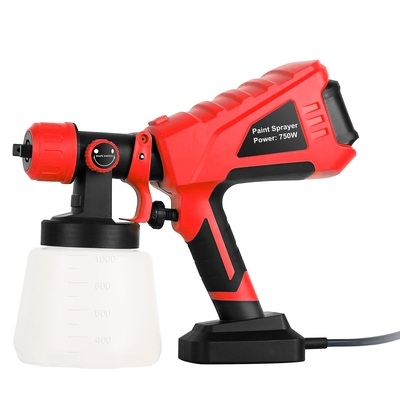 750w electric paint sprayer handheld hvlp spray painter painting spray gun for fences brick walls w/ 3 spray patterns 1000ml detachable cup