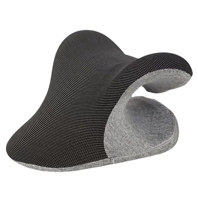 Ergonomic heated neck stretcher cervical traction therapy pillow with graphene heating pad 3 gear temperature smart timer setting usb plug