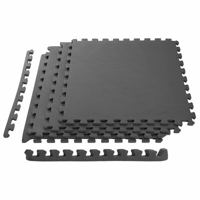 Foam gym puzzle exercise mat - interlocking tiles for gym equipment, workouts - protective flooring - eva material - specs: 150 characters