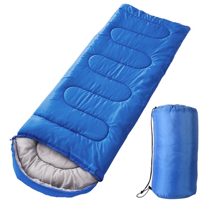 Camping Sleeping Bags for Adults Teens Moisture-Proof Hiking Sleep Bag with Carry Bag 32-50  for Spring Autumn Winter Seasons-Royal Blue