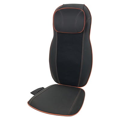 Vibrating back massager with heat chair pad rolling massage seat cushion electric heating massager thermal back massager for home car use