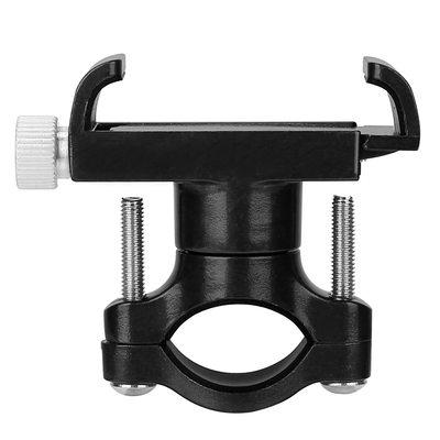 Mtb bike handlebar phone holder stand aluminum alloy bicycle phone bracket 360? rotation motorcycle phone mount for 4-7 inch phone-black