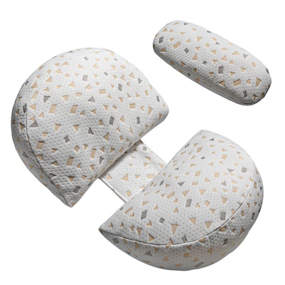 Pregnancy pillows adjustable support maternity pillow??soft side sleeper pregnancy pillows wedge pillow with detachable pillow cover-gray