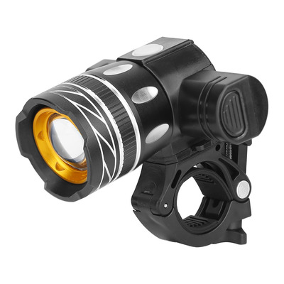 Bike headlight usb rechargeable led bicycle front light ipx6 waterproof bicycle headlight aluminum alloy shell bike headlight w/ bracket