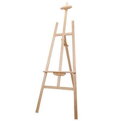 Painting easel stand wooden inclinable a frame tripod easel drawing stand with 63.4 in-68.9in adjustable height hold canvas up to 50in