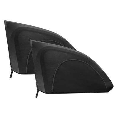 2pcs car front window shades stretchy car side window screen??mesh window cover??for car heat shading uv privacy protection-black