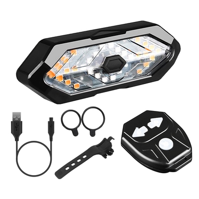 Smart bike tail light usb rechargeable led bicycle rear light bike safety flashlight with 32 leds turn signal light 120db horn