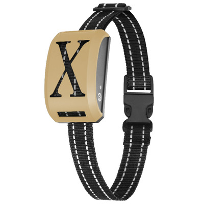 Electric dog collar receiver anti-bark dog deterrent training collar with beep vibration shock modes for dog fence system-gold