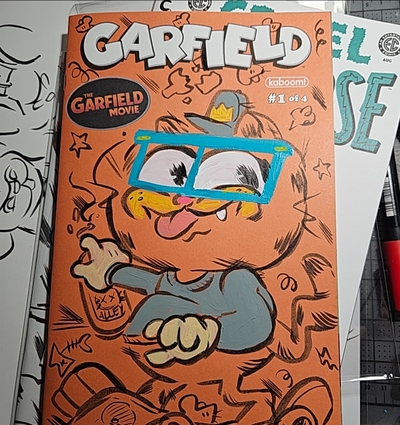 ALLEYCAT GARFIELD  ORANGE BLANK SKETCH COVER