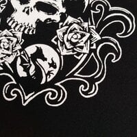 Maleficent Skull & Roses Sleeping Beauty Goth Sew-on Patches - Thumbnail 2