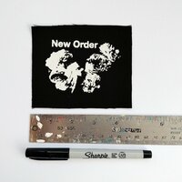 New Order Goth Punk Sew-on Patches - Thumbnail 1