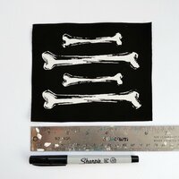 Bones Goth Punk Sew-on Patch Sets - Thumbnail 1