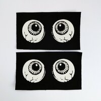 Eyeballs Horror Punk Sew-on Patches - Thumbnail 1