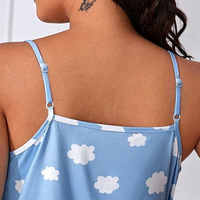 Summer Pajamas Women's Suspender Casual Home Wear Pajamas Set - Thumbnail 6