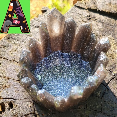 Crystal candle holder