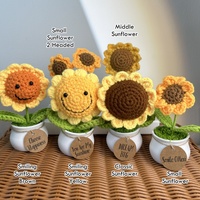 Crochet Sunflower Tulip, Forget Me Not Plants Gifts Decor, Encouragement Daily Positive Affirmations, Birthday Gift, Thank Youift - Thumbnail 1