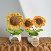 Crochet Sunflower Tulip, Forget Me Not Plants Gifts Decor, Encouragement Daily Positive Affirmations, Birthday Gift, Thank Youift - Thumbnail 4