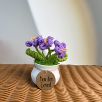 Crochet Sunflower Tulip, Forget Me Not Plants Gifts Decor, Encouragement Daily Positive Affirmations, Birthday Gift, Thank Youift - Thumbnail 7