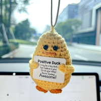 Crochet Car Hanging Positive Food Collection Carrot Pineapple Avacado Fry Mushroom Pear Broccoli Car Decor Desk Decor Gift Ideas - Thumbnail 1